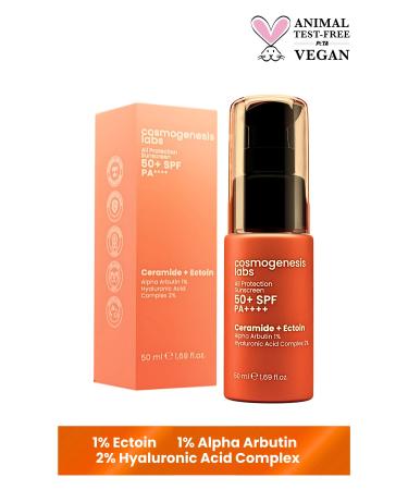 Cosmogenesis Labs Anti-Spot Spf 50 Korean Filter Face and Body Sunscreen 50ml Vegan High Protection Uva - Uvb Water Based - Buy Online on GoSupps.com