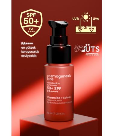 Cosmogenesis Labs Anti-Spot Spf 50 Korean Filter Face and Body Sunscreen 50ml Vegan High Protection Uva - Uvb Water Based - Buy Online on GoSupps.com