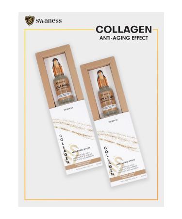 SWANESS Skin Rejuvenating Collagen Serum (glutathione + hyaluronic acid + saccharide Isomerate) 30 ml - Buy Online on GoSupps.com