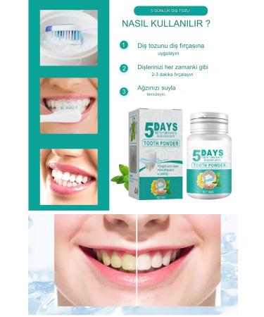 Dahaus 5 Days Professional Teeth Whitening Effective Oral Care Teeth Whitening Powder
