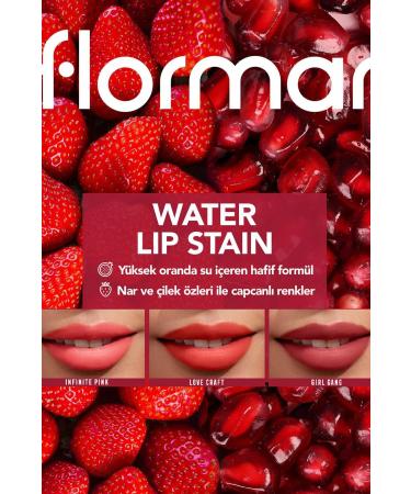 Flormar Water Lip Stain Water Based & Permanent Lip Color Tint - Carest Cosmetic - Buy Online on GoSupps.com