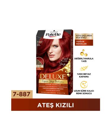 Palette Deluxe Intense Colors Hair Dye 7-887 Flame Red