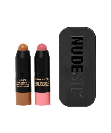 NUDESTIX Pink Blush & Nude Bronze Mini Cream Stick Duo - Carest Cosmetic
