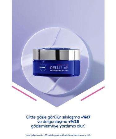 NIVEA Cellular Expert Filler Intensive Anti-Aging Night Face Care Cream 50ml Hyaluronic Acid Folic Acid - Buy Online on GoSupps.com
