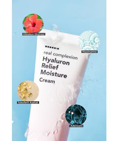 Hanskin Hyaluron Relief Cream - Soothing Moisturizing Cream - Fermented with Hyaluronic Acid 50ml - Buy Online on GoSupps.com