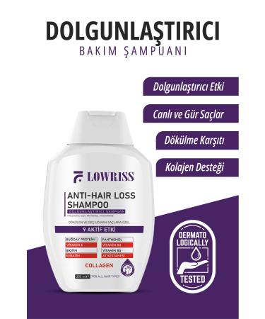 LOWRISS Collagen and Keratin Anti-Hair Loss Fast Hair Growth Plumping Repairing Nourishing Shampoo