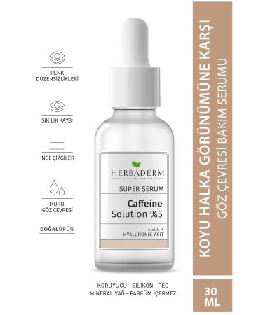 Herbaderm Caffeine Solutions 5% Eye Contour Serum Against Dark Circles