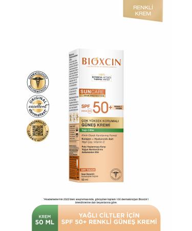Bioxcin Sun Care Sun Cream for Oily Skin Spf 50 50 ml - Colored