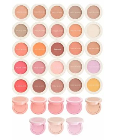 The Saem Sebum Controlling Single Powder Blush - Saemmul Single Blusher - Bubblegum Pink