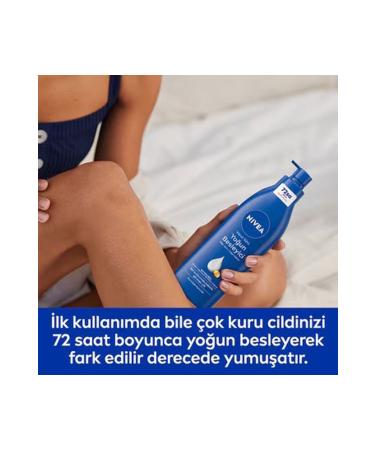 NIVEA Dry and Very Dry Skin 48 Hour Moisturizer Vitamin E and Almond Oil Nourishing Body Milk 400 ml - Buy Online on GoSupps.com