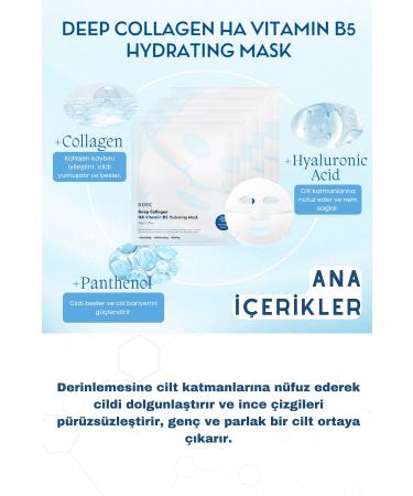 KOEC Bio Collagen Transparent Natural Skin Mask Instant Brightening and Moisturizing Korean Mask HA Vitamin B5 - Buy Online on GoSupps.com