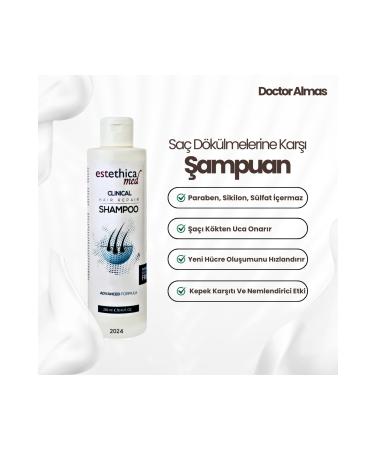 Doctor Almas Estethicamed Anti Hair Loss Shampoo 250 ml - Anti-Dandruff and Moisturizing Effect