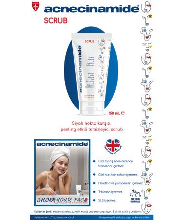 Acnecinamide Peeling Scrub Anti-Blackhead Peeling Effective Cleansing Scrub - Buy Online on GoSupps.com