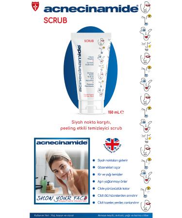 Acnecinamide Peeling Scrub Anti-Blackhead Peeling Effective Cleansing Scrub - Buy Online on GoSupps.com