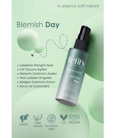 tefity Blemish Day Anti-Spot Brightening Tone-Equalizing Serum Mask