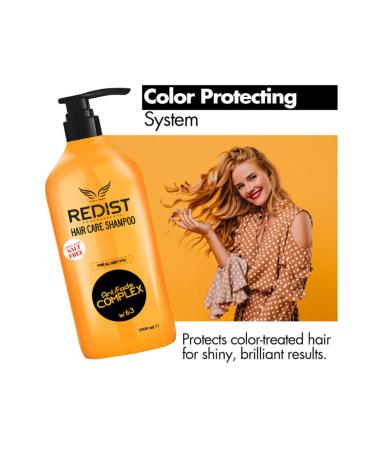 Redist Effective Against Sensitive and Damaged Hair Salt-Free & Sulfate-Free Shampoo - Vegan Formula 1000 ml Pack of 2 - Buy Online on GoSupps.com