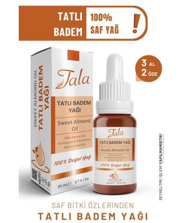 Tala Sweet Almond Oil 0 Pure and Natural Cold Pressed 20 ml - Buy Online on GoSupps.com