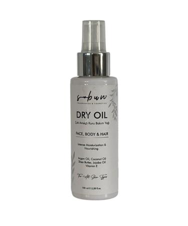 S-Bun Ayval k Multi-Purpose Dry Care Oil 100 ml - Face & Body & Hair - Intensive Moisturizing and Nourishing Effect