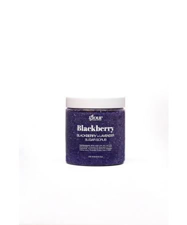 GLOUR Blackberry & Lavender Sugar Scrub 250 ml / Renewing and Moisturizing Natural Body Peeling - Buy Online on GoSupps.com