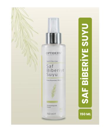 Optiderm Rosemary Water Strengthening Anti-Loss Hair Growth Hair Tonic 0 Natural and Pure 150 ml