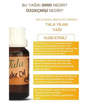 Tala Snake Oil Anti Hair Loss Hair Nourishing and Repairing Hair Care Oil 20 Ml - Buy Online on GoSupps.com