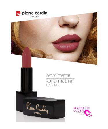 Pierre Cardin Retro Matte Lipstick - Red Coral - 149