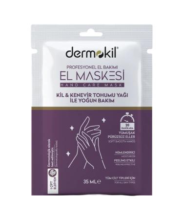 Dermokil Clay and Hemp Oil Peeling Hand Mask 35ml