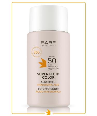 Babe Sun SPF 50 Super Fluid Sunscreen 50 ml - Tinted - Buy Online on GoSupps.com