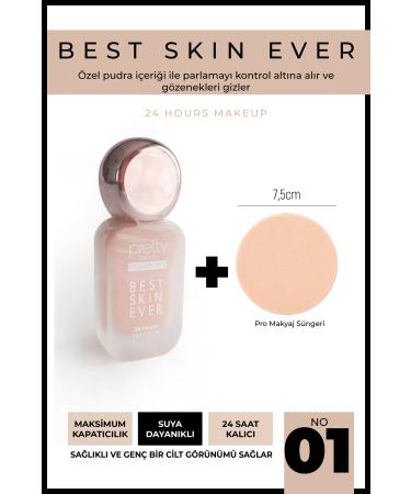 GXMPRO 24 Hours Lasting Foundation - 24 Hours Natural Beauty Makeup Sculptor - Best Skin Ever