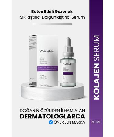 VAS.QUE Collagen & Hyaluronic Acid Anti-aging Botox Effective Pore Firming Plumping Serum
