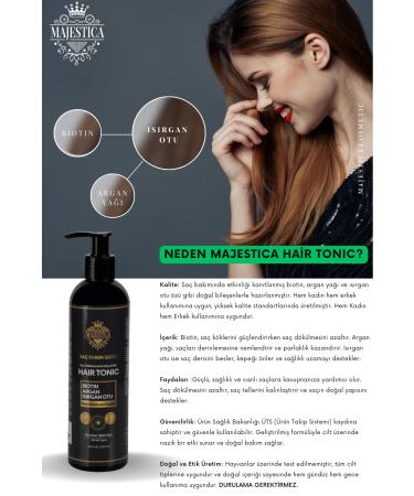 Majestica Biotin Argan Nettle Hair Tonic - Buy Online on GoSupps.com