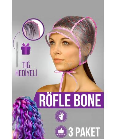 Transformacion Highlight Bonnet Crochet 3 PACK Hair Color Bonnet 715000