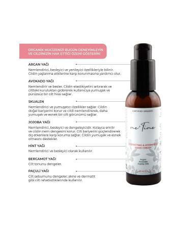 me time Organic Protective and Moisturizing Hand Cream 50ml - Buy Online on GoSupps.com