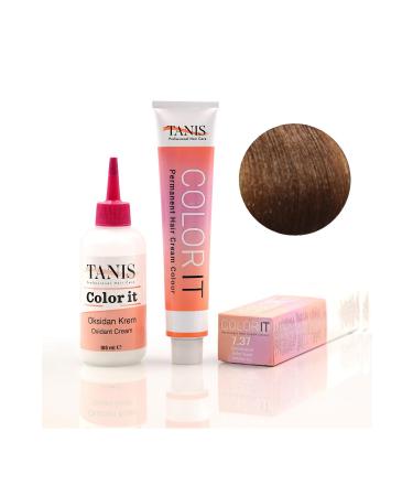 TANIS PROFESSIONAL TANIS COLOR-IT (100 ML) Permanent Hair Dye 7.37 (Amber Yellow)
