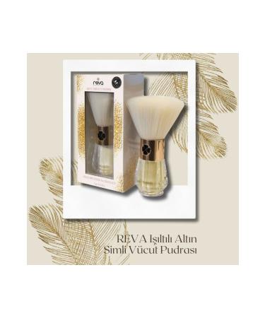 REVA Shimmering Gold Glitter Decollete Body Powder - Gold Explosion For Decollete - Vegan & Clean Content