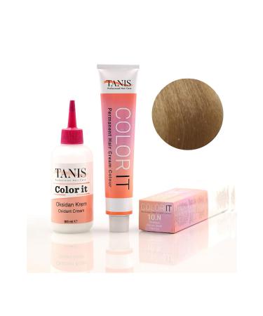 TANIS PROFESSIONAL TANIS COLOR-IT (100 ML) Permanent Hair Dye 10N (Platinum Blonde)