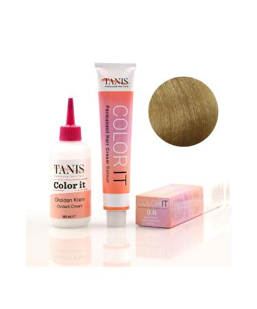 TANIS PROFESSIONAL TANIS COLOR-IT (100 ML) Permanent Hair Dye 9N (Light Blonde)