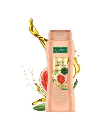 Komili Rich Aroma Nourish&Relax Shower Gel - Fig Seed&Olive Oil - Lasting Perfume Effect-500 ML - Buy Online on GoSupps.com