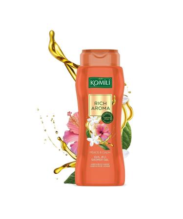 Komili Rich Aroma Peace&Calm Shower Gel - Amber&White Jasmine - Long-lasting Perfume Effect - Vegan - 500 ML - Buy Online on GoSupps.com