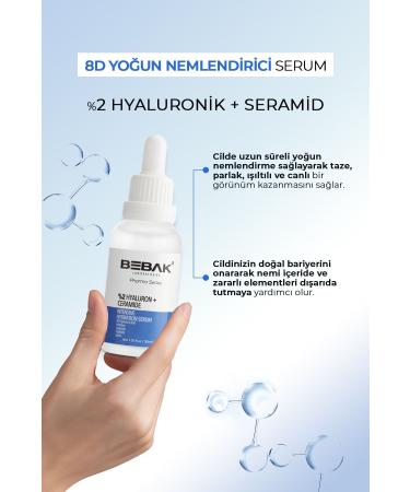 Bebak Pharma Anti-Aging Barrier Strengthening and Intensive Moisturizing 8d Hyaluron Serum 30ml - Buy Online on GoSupps.com