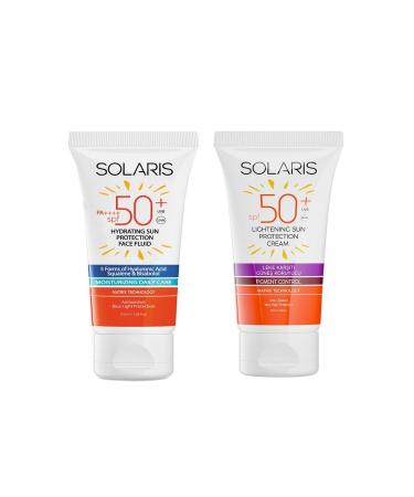 SOLARIS Sun Cream for All Skin Types Spf 50 (50 ML) and Anti-Spot Sun Cream Spf 50 (50 ML)
