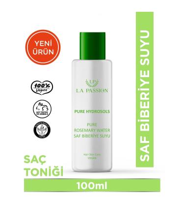 LA PASSION Rosemary Water Anti-Loss and Hair Growth Supporting Hair Tonic 0 Natural and Pure 100 ml