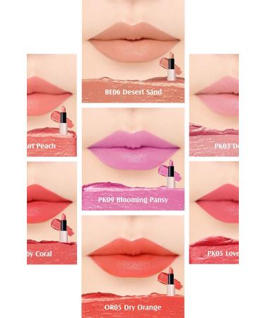 The Saem Kissholic Lipstick Intense / Intense Pigmented Shiny Long-Lasting Lipstick Be06 Desert Sand - Buy Online on GoSupps.com