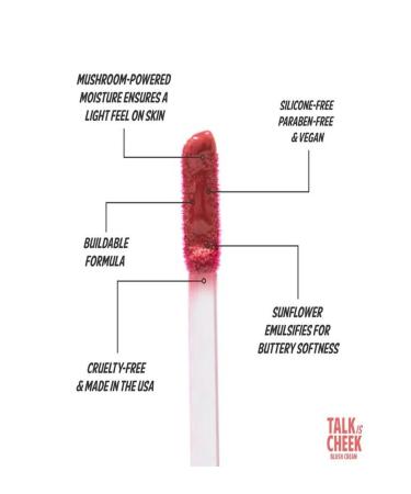 the balm Talk is Cheek Blush Cream cream blush Intensely Pigmented Liquid Blush Cheek Cream Blush  - Buy Online on GoSupps.com