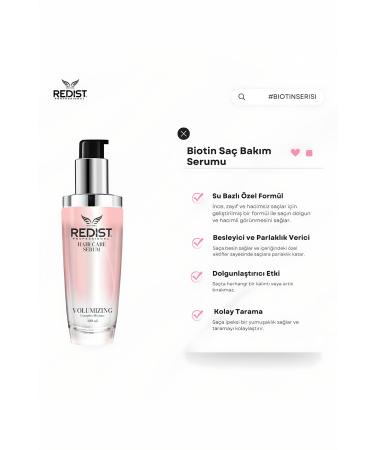Redist Biotin Hair Serum - 100 ml | Intensive Hair Strengthening and Nourishment - Buy Online on GoSupps.com