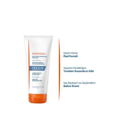 Ducray ANAPHASE+ Strengthening hair care cream-200 ML - Buy Online on GoSupps.com