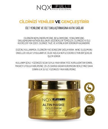 NQX PULL Gold Mask Gold Peelable Gold Mask B5 Vitamin Youth Mask 150 ml - Buy Online on GoSupps.com