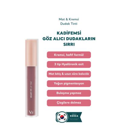 Village 11 Factory Velvet Fit Lip Tint Lucky Mulberry 4.7g - Matte & Creamy Lip Tint