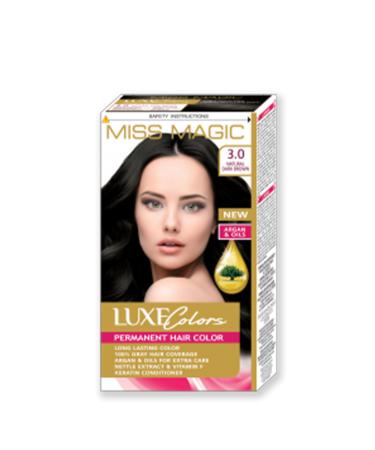 Miss Magic Hair Dye (Set Dye) 3.0 Dark Brown (Natural Dark Brown)