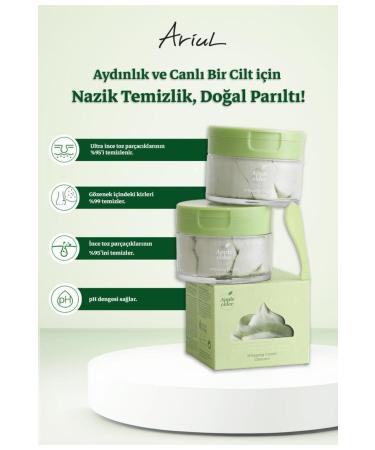 Ariul Apple Cider Cream Based Cleanser 100 Ml | Natural Brightener | Apple Extract - Buy Online on GoSupps.com